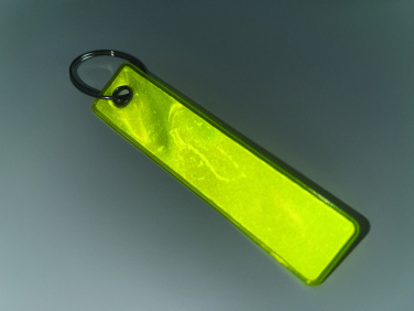 Logo trade promotional items image of: Reflective key ring in PVC